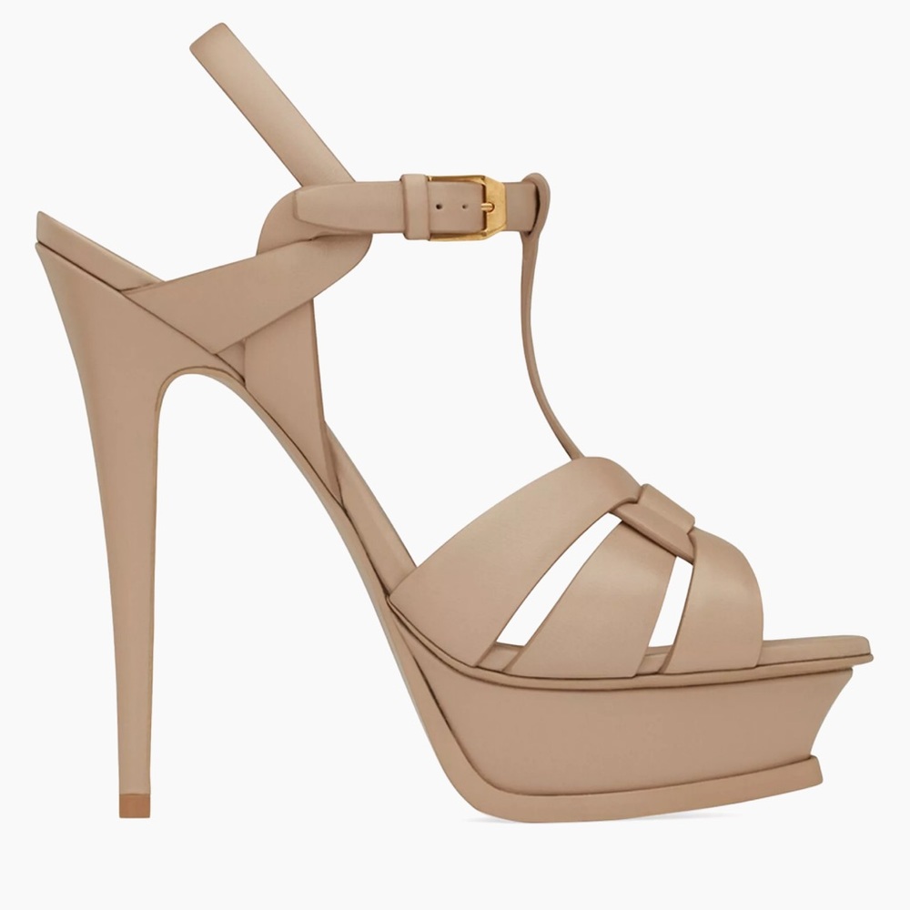 Mildly worn iconic YSL Tribute Sandal